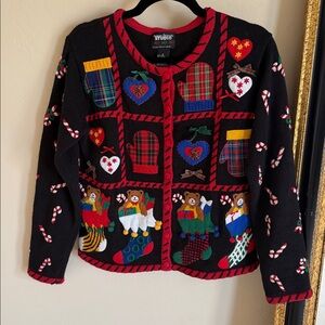 Designers Originals Studio Ho Ho Ho Vintage 90’s Christmas Cardigan Sweater